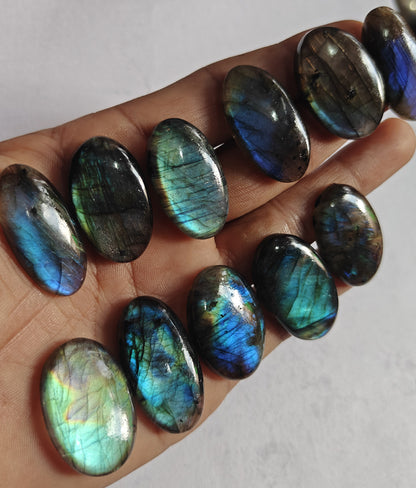 Trendy 2025 20To25MM Labradorite Loose Gemstone Oval Shape Handmade Natural Stone Making For Jewelry