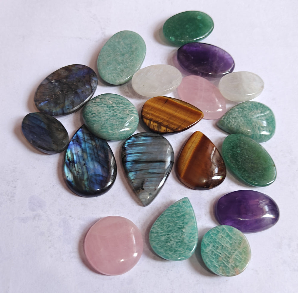 20To25MM Multiple Loose Gemstone Mixed Shape Handmade Natural Stone Used Making For Jewelry