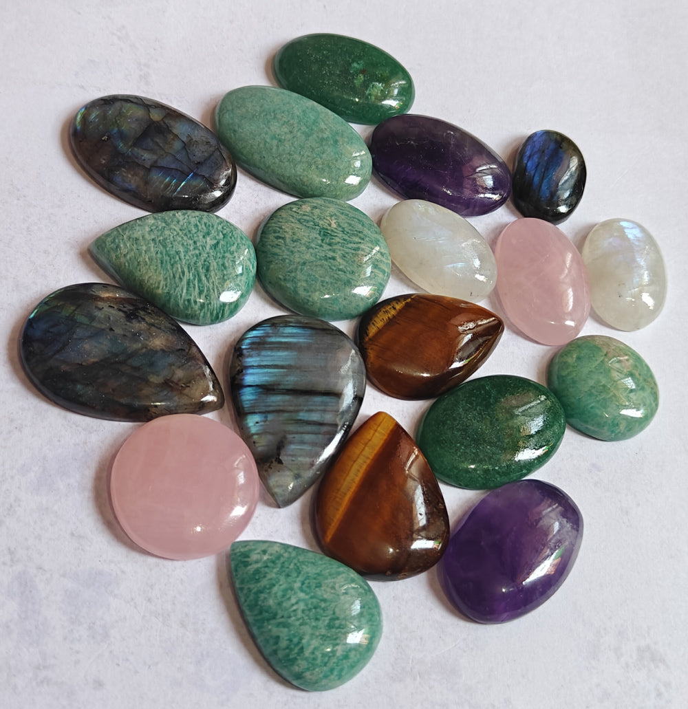 20To25MM Multiple Loose Gemstone Mixed Shape Handmade Natural Stone Used Making For Jewelry