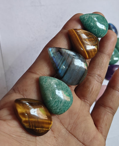 20To25MM Multiple Loose Gemstone Mixed Shape Handmade Natural Stone Used Making For Jewelry