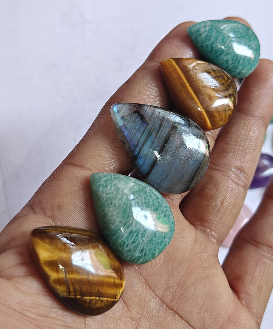 20To25MM Multiple Loose Gemstone Mixed Shape Handmade Natural Stone Used Making For Jewelry