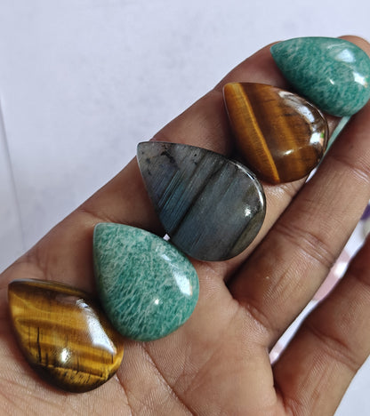20To25MM Multiple Loose Gemstone Mixed Shape Handmade Natural Stone Used Making For Jewelry