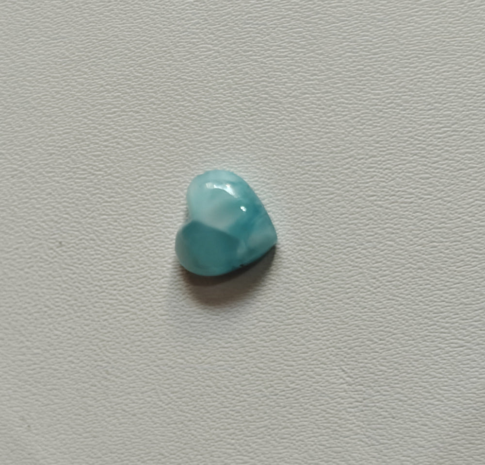 10MM Larimar Carving Loose Gemstone Heart Shape Handmade Natural Stone Used Making For Jewelry