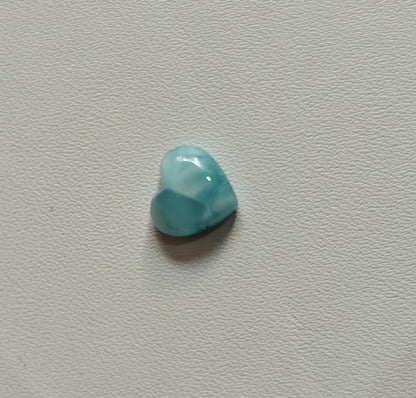 10MM Larimar Carving Loose Gemstone Heart Shape Handmade Natural Stone Used Making For Jewelry