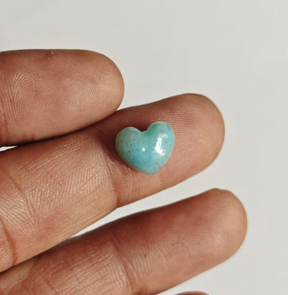 10MM Larimar Carving Loose Gemstone Heart Shape Handmade Natural Stone Used Making For Jewelry