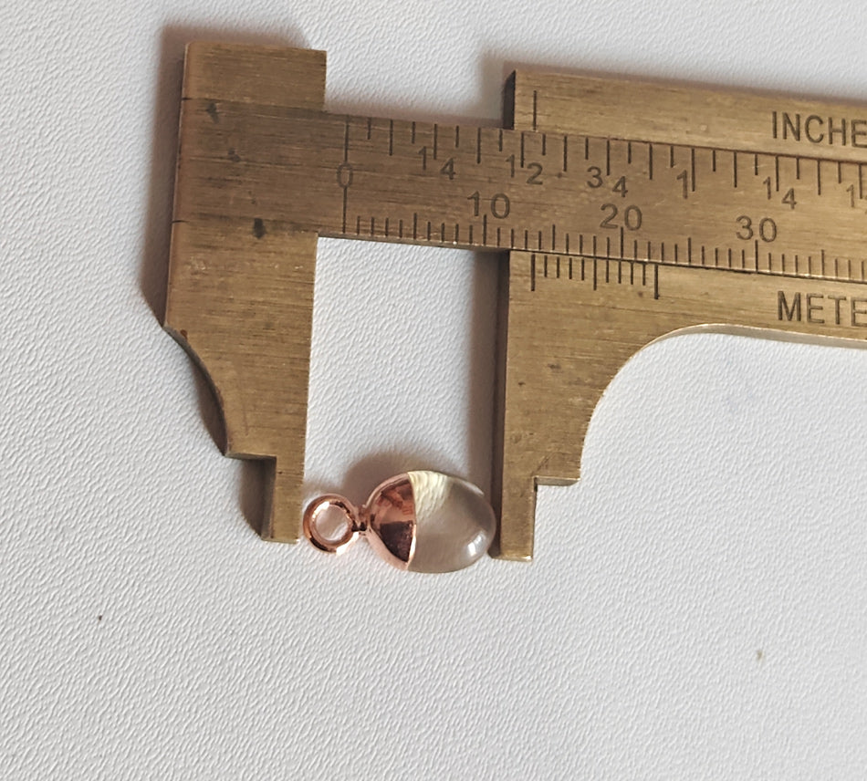 8To12mm Smoky Quartz Gemstone Pendant Brass Golden Color Electroplated Setting Pendant Drop Shape Pendant For Happy Birthday Gift's Pendant
