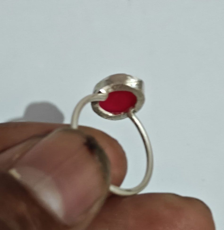 Handmade 925 Sterling Silver Rings 12MM Oval Shape Pink Chalcedony Cut Gemstone Ring Prong Setting Ring For Anniversary Gift Ring