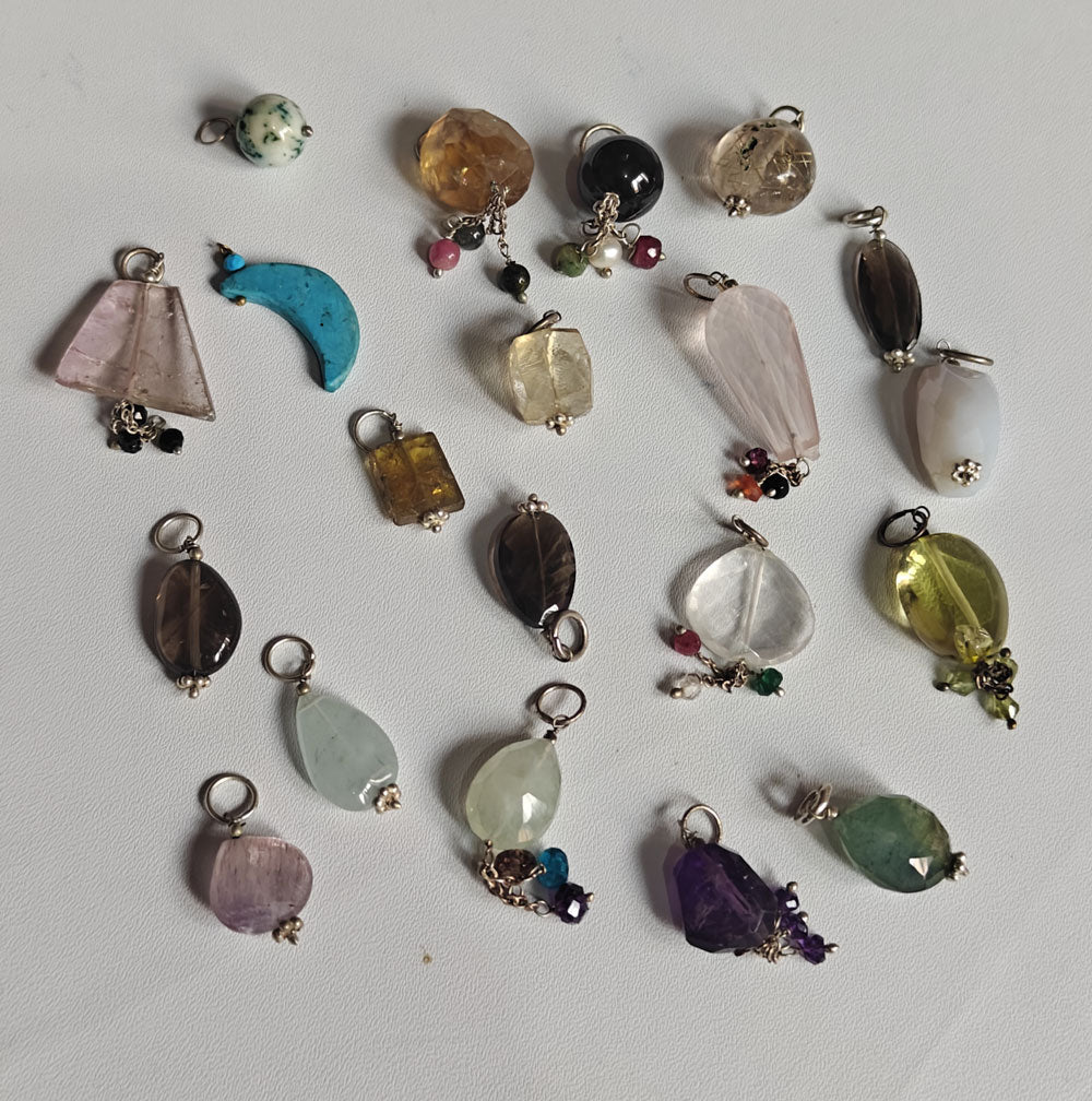 Handmade Stone 15MM Approx Square Shape Lemon Quartz Gemstone Beads Pendant Drilled Setting 925 Sterling Silver Pendant For Happy Birthday Gift Pendant