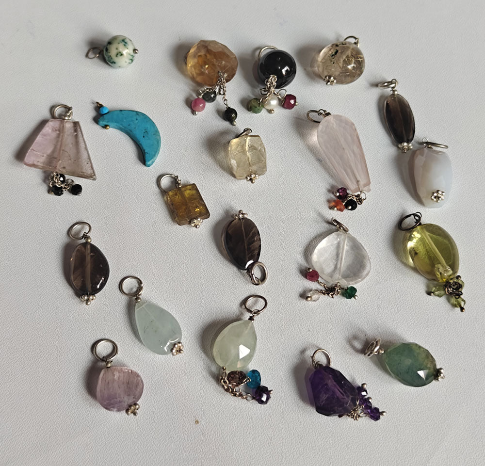 Handmade Stone 15MM Approx Square Shape Lemon Quartz Gemstone Beads Pendant Drilled Setting 925 Sterling Silver Pendant For Happy Birthday Gift Pendant