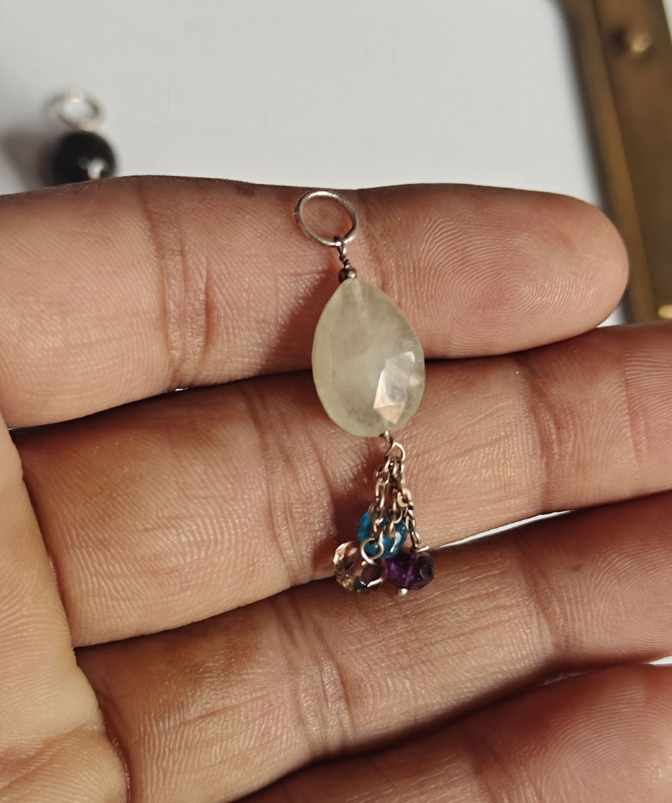 Awesome Handmade Stone 15MM Approx Drop Shape Citrine Faceted Gemstone Beads Pendant Drilled Setting 925 Sterling Silver Pendant For Happy Birthday Gift Pendant