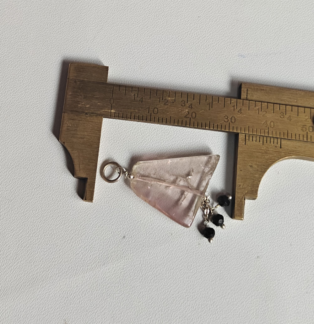 Awesome Handmade Stone 15MM Approx Rectangle Shape Rose Quartz Slice Gemstone Pendant Drilled Setting 925 Sterling Silver Pendant For Happy Birthday Gift Pendant