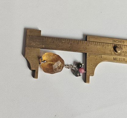 Awesome Handmade Stone 15MM Approx Drop Shape Citrine Faceted Gemstone Beads Pendant Drilled Setting 925 Sterling Silver Pendant For Happy Birthday Gift Pendant