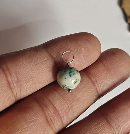 Stone 8MM Approx Half Moon Shape Tibetan Turquoise Gemstone Pendant Drilled Setting Handmade 925 Sterling Silver Pendant For Happy Birthday Gift Pendant