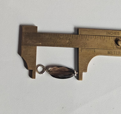 Awesome Handmade Stone 15MM Approx Balan Shape Smoky Quartz Gemstone Beads Pendant Drilled Setting 925 Sterling Silver Pendant For Happy Birthday Gift Pendant