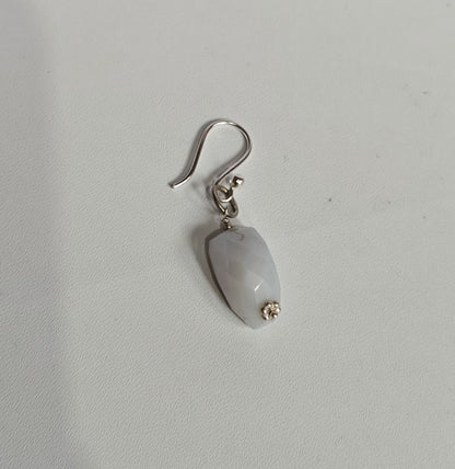 Handmade 925 Sterling Silver Heart Dangle Earrings