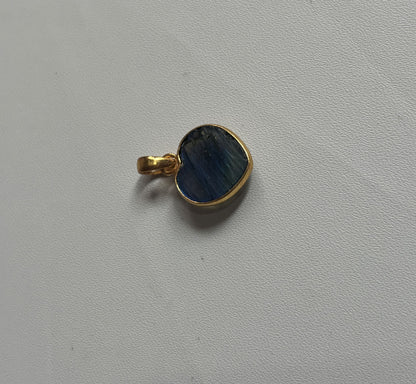 Handmade 12To15MM Multiple Shape Rainbow Moonstone or Mix Stone Pendant Bezel Setting 925 Sterling Silver Gold Plated Pendant Anniversary Gift for Wife For Her