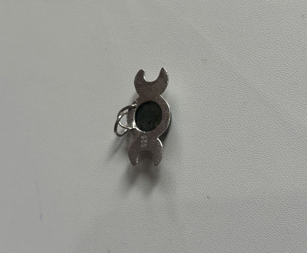 Handmade 12To15MM Multiple Shape Rainbow Moonstone or Mix Stone Pendant Bezel Setting 925 Sterling Silver Gold Plated Pendant Anniversary Gift for Wife For Her