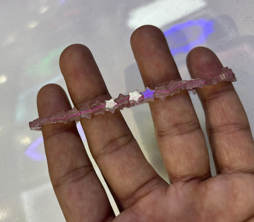 2025 Trendy Handmade Adjustable Bracelet 3mm Multicolor Star Beads Natural Beads Gems Drilled Set Fashion Bracelet For Women Gift's