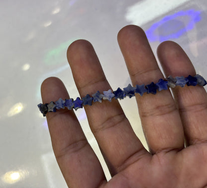 2025 Trendy Handmade Adjustable Bracelet 3mm Multicolor Star Beads Natural Beads Gems Drilled Set Fashion Bracelet For Women Gift's