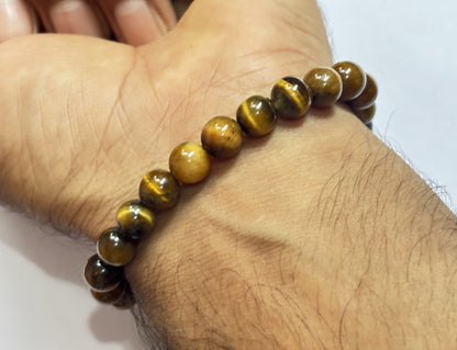 Handmade Brass Adjustable Bracelet 8mm Citrine Natural Beads Gems Drilled Set Fashion Bracelet For Women Gift
