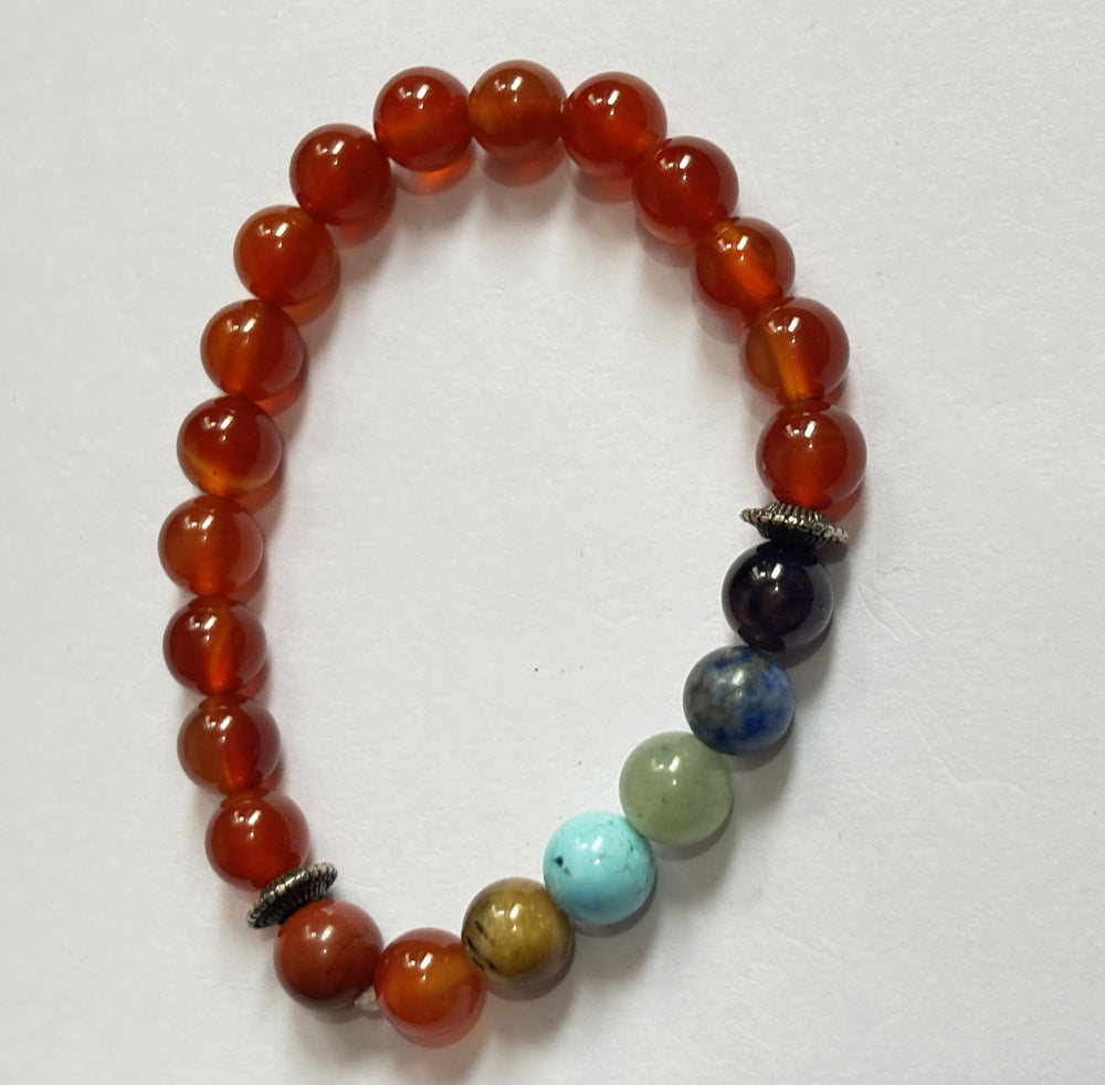 Handmade Brass Adjustable Bracelet 8mm Citrine Natural Beads Gems Drilled Set Fashion Bracelet For Women Gift