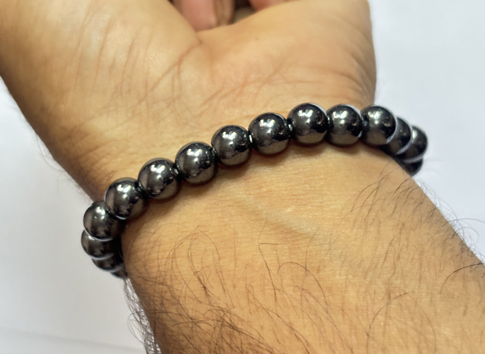 Trendy Handmade Adjustable Bracelet 8mm Hematite Beads Natural Beads Gems Drilled Set Fashion Bracelet For Women Gift's (Copy)