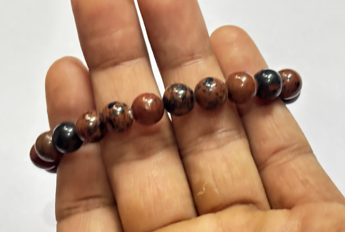 2025 Trendy Handmade Brass Adjustable Bracelet 8mm Larimar Natural Beads Gems Drilled Set Fashion Bracelet For Women Gift's