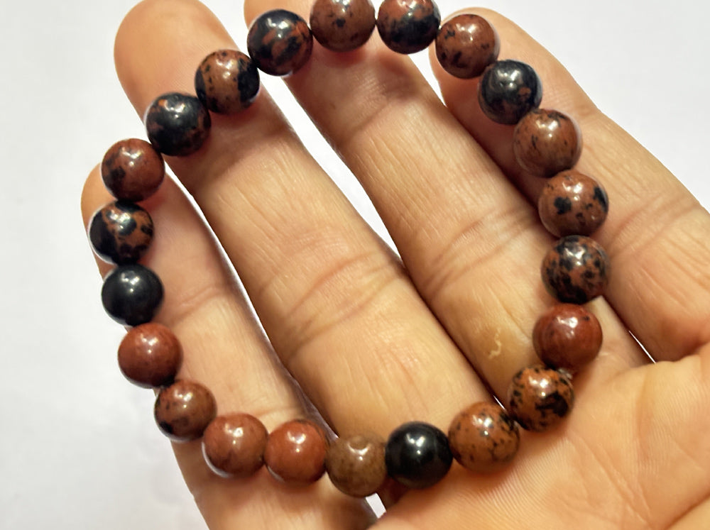 2025 Trendy Handmade Brass Adjustable Bracelet 8mm Larimar Natural Beads Gems Drilled Set Fashion Bracelet For Women Gift's