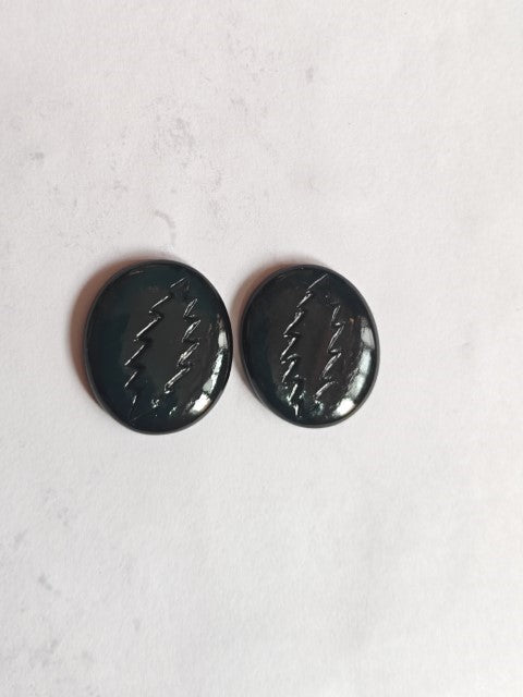Carved Steal Your Face Skull Cabochons | Labradorite Opalite