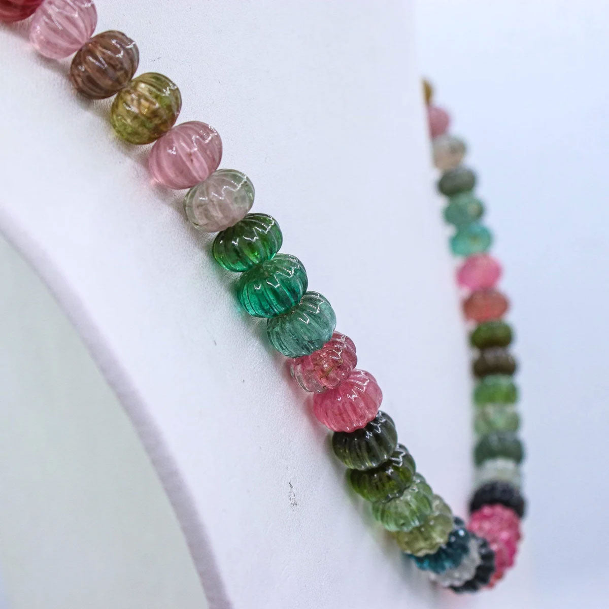 Rainbow Gemstone Beaded Necklace for Women | Hariom Creations