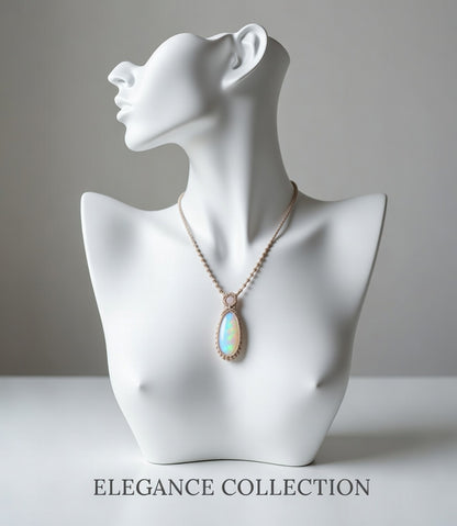 Moonstone Macrame Pendant Necklace with Rose Quartz