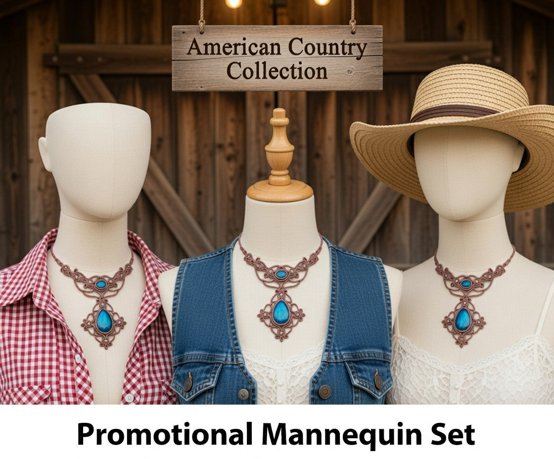 Dusty Rose Labradorite Macramé Choker | Hariom Creations