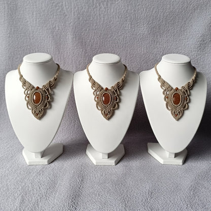 Sparkling Goldstone Boho Macramé Pendant | Hariom Creations