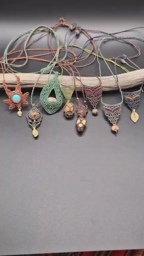Artisan Macrame Necklaces & Gemstone Jewelry | Hari Om Creations