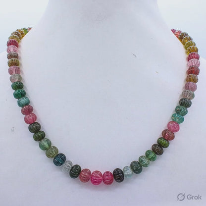 Rainbow Gemstone Beaded Necklace for Women | Hariom Creations