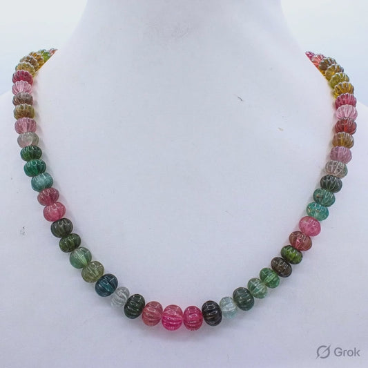 Rainbow Gemstone Beaded Necklace for Women | Hariom Creations