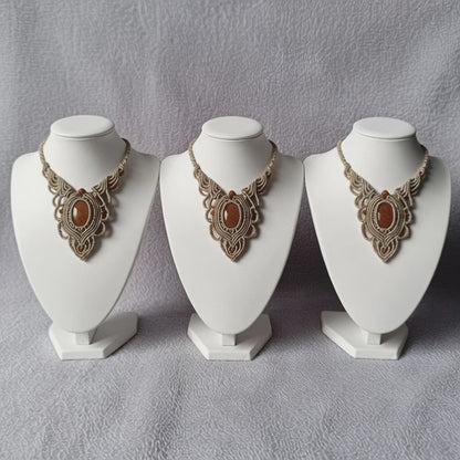 Sparkling Goldstone Boho Macramé Pendant | Hariom Creations