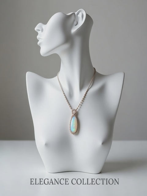 Moonstone Macrame Pendant Necklace with Rose Quartz